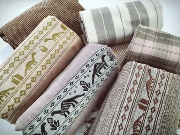 Hand-Woven Natural-Dyed Cotton Apparel